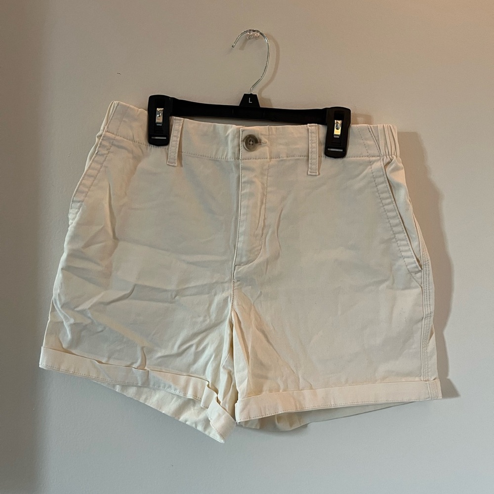 Cream Dress Shorts